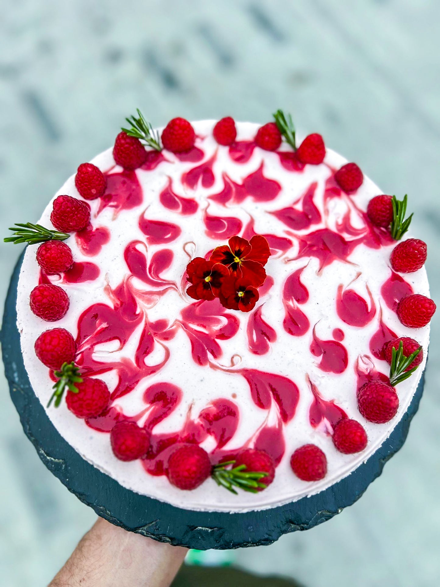 Cheese Cake Framboise thème Noêl
